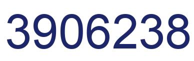 Number 3906238 blue image