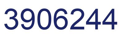 Number 3906244 blue image