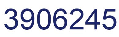 Number 3906245 blue image