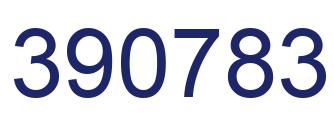 Number 390783 blue image