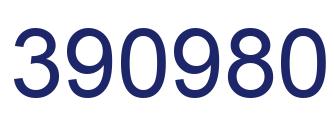 Number 390980 blue image