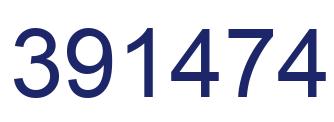 Número 391474 imagen azul