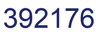 Number 392176 blue image