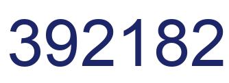 Number 392182 blue image
