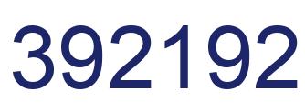 Number 392192 blue image