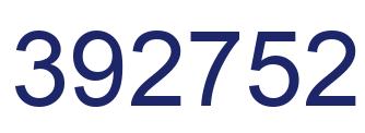 Number 392752 blue image