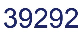 Number 39292 blue image