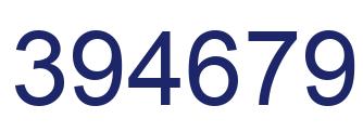 Number 394679 blue image