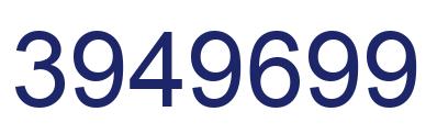 Número 3949699 imagen azul