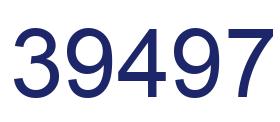 Número 39497 imagen azul