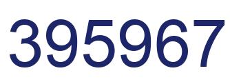 Número 395967 imagen azul