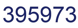 Number 395973 blue image