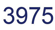 Number 3975 blue image
