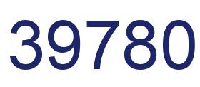 Número 39780 imagen azul