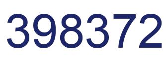 Number 398372 blue image