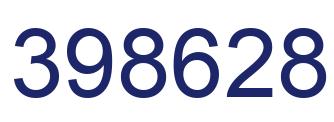 Number 398628 blue image