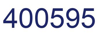 Number 400595 blue image