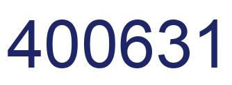 Number 400631 blue image