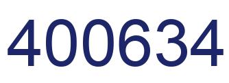 Number 400634 blue image