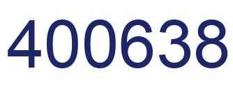 Number 400638 blue image