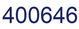 Number 400646 blue image