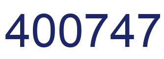 Número 400747 imagen azul