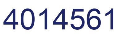 Number 4014561 blue image