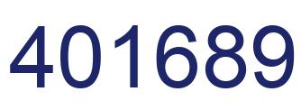 Número 401689 imagen azul