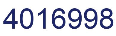 Number 4016998 blue image