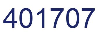 Número 401707 imagen azul