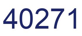Número 40271 imagen azul