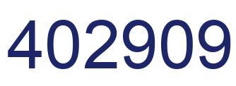 Number 402909 blue image