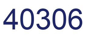 Número 40306 imagen azul