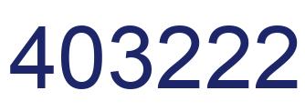 Number 403222 blue image