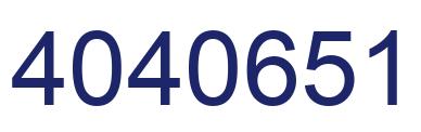 Number 4040651 blue image
