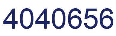 Número 4040656 imagen azul