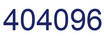 Number 404096 blue image