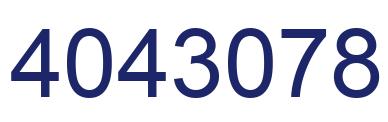 Number 4043078 blue image