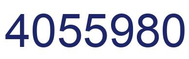 Number 4055980 blue image