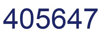 Número 405647 imagen azul