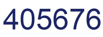 Number 405676 blue image