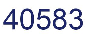 Número 40583 imagen azul