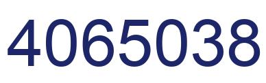 Number 4065038 blue image