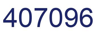 Number 407096 blue image