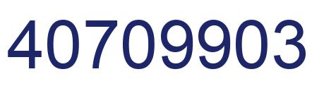 Number 40709903 blue image