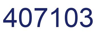 Number 407103 blue image