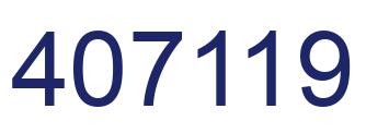 Number 407119 blue image