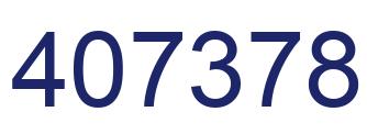 Number 407378 blue image