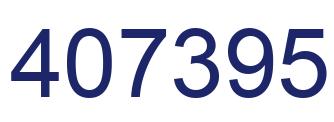 Número 407395 imagen azul