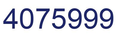 Number 4075999 blue image